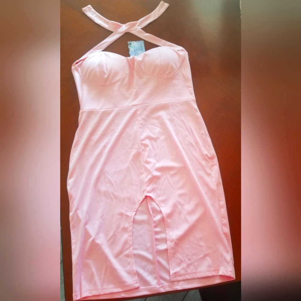 New - Hongren Pink Dress